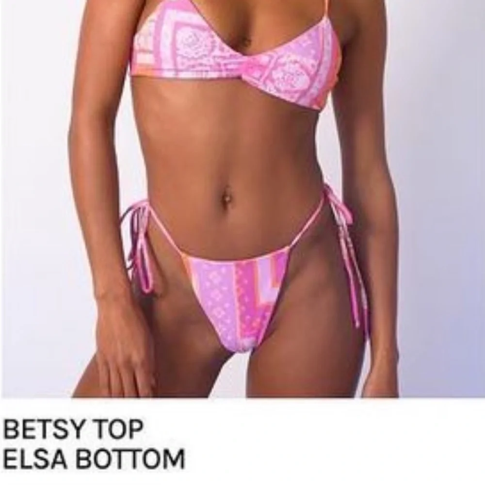 Skatie Montana print/Paisley 3 piece Bikini Set - Picture 3 of 4